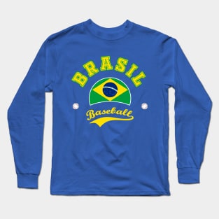 Brazil Baseball Team Long Sleeve T-Shirt